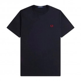 тениска,мъжки,тениски,fred,perry,m1600,short,sleeve,t,shirt,blue,(navy,burnt,red)