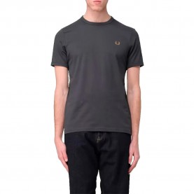 тениска,мъжки,тениски,fred,perry,ringer,short,sleeve,t,shirt,grey,(anchor,grey,dark,cara)
