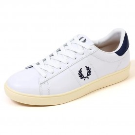 маратонки,мъжки,маратонки,fred,perry,spencer,trainers,snow,white,fren,navy,(white)