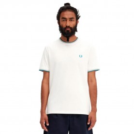 тениска,мъжки,тениски,fred,perry,twin,tipped,short,sleeve,t,shirt,snow,white,(white)