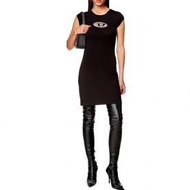 рокля,дамски,поли,и,рокли,diesel,d,angiel,short,sleeve,dress,black