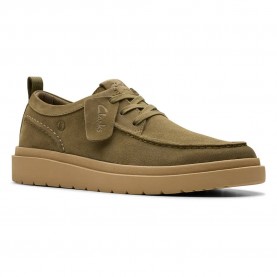 обувки,мъжки,обувки,clarks,shoes,polden,loafers,olive,suede,(brown)