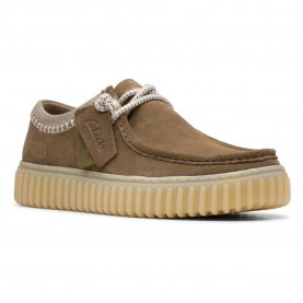 обувки,мъжки,обувки,clarks,shoes,torhill,lo,shoes,dark,olive,combination,(brown)