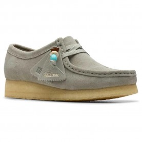 обувки,дамски,обувки,clarks,shoes,wallabee,sage,shoes,grey,(sage,suede)