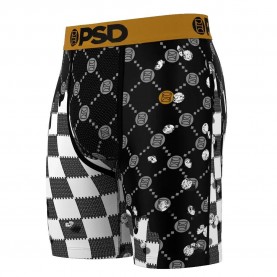боксерки,мъжко,бельо,psd,check,drip,boxers,black,white,(black)