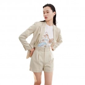 сако,дамски,сака,lily,asymmetrical,pocket,blazer,beige