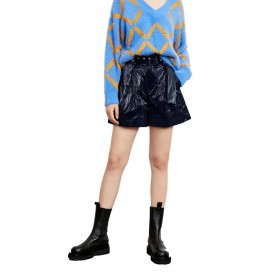 къси,панталони,дамски,панталони,lily,bright,pleated,a,line,shorts,navy,blue,(blue)