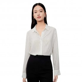риза,с,дълъг,ръкав,дамски,блузи,дамски,ризи,lily,business,fashion,silk,long,sleeve,shirt,off,white,(black)