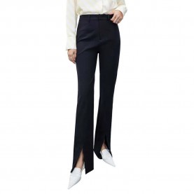 панталони,дамски,панталони,lily,business,fashion,slit,dress,pants,black