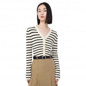 жилетка,дамски,пуловери,дамски,плетени,дрехи,lily,business,fashion,striped,knitted,cardigan,off,white,(white)