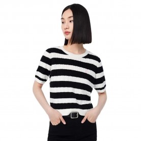 блуза,дамски,пуловери,дамски,плетени,дрехи,lily,business,fashion,striped,wool,sweater,black