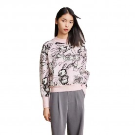 блуза,дамски,пуловери,дамски,плетени,дрехи,lily,casual,jacquard,sweater,pink