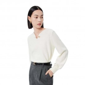 блуза,дамски,пуловери,дамски,плетени,дрехи,lily,chic,chain,knit,sweater,off,white,(white)