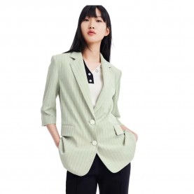 сако,дамски,сака,lily,classic,striped,blazer,green