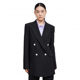 сако,дамски,сака,lily,colourful,buttons,blazer,black