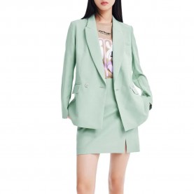 сако,дамски,сака,lily,comfortable,wrinkle,resistant,blazer,icicle,green,(green)