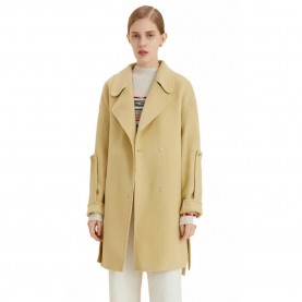 палто,дамски,якета,и,палта,lily,double,wood,coat,light,yellow,(yellow)