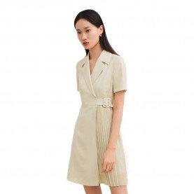пола,дамски,поли,и,рокли,lily,overlay,collar,suit,skirt,light,yellow,(beige)