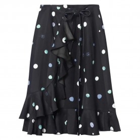 пола,дамски,поли,и,рокли,lily,polka,dot,pleated,skirt,black