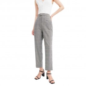 панталони,дамски,панталони,lily,retro,plaid,dress,pants,cloud,(grey)