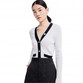 жилетка,дамски,пуловери,дамски,плетени,дрехи,lily,simple,temperament,knitted,cardigan,white