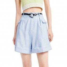 къси,панталони,дамски,панталони,lily,skinny,fit,a,line,casual,shorts,gray,blue,(blue)