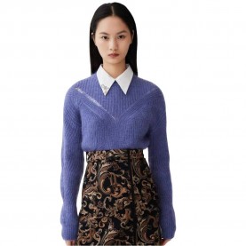 блуза,дамски,пуловери,дамски,плетени,дрехи,lily,soft,wool,knitted,sweater,blue,purple,(blue,purple)