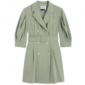 сако,дамски,поли,и,рокли,lily,solid,colour,blazer,dress,midium,green,(green)