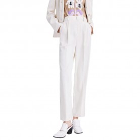 панталони,дамски,панталони,lily,temperament,model,solid,color,dress,pants,off,white,(white)