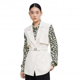 елек,дамски,сака,lily,temperament,pure,colour,waisted,waistcoat,white