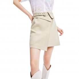 пола,дамски,поли,и,рокли,lily,temperament,solid,colour,a,line,skirt,khaki,(beige)