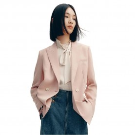 сако,дамски,сака,lily,temperament,solid,colour,blazer,pink