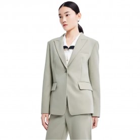 сако,дамски,сака,lily,temperament,solid,colour,blazer,gray,green,(green)