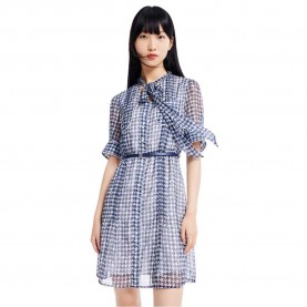 рокля,дамски,поли,и,рокли,lily,vintage,birdcage,short,sleeve,long,dress,blue
