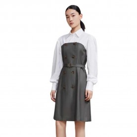 рокля,дамски,поли,и,рокли,lily,vintage,bubble,long,sleeve,long,dress,blackish,green,(grey)