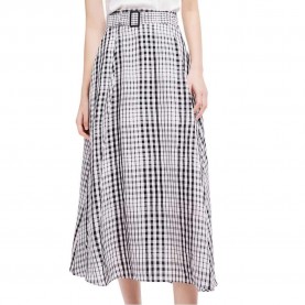 пола,дамски,поли,и,рокли,lily,vintage,paid,midi,skirt,black,(grey)