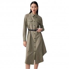 рокля,дамски,поли,и,рокли,lily,vintage,plaid,long,dress,moss,green,(green)