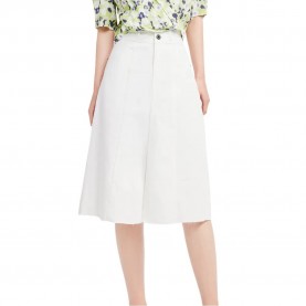 пола,дамски,поли,и,рокли,lily,vintage,split,denim,skirt,white