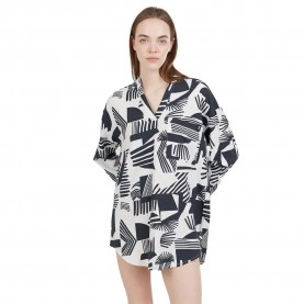 Риза с дълъг ръкав Fundango Athene long sleeve shirt - White (Inka) риза,с,дълъг,ръкав,дамски,ризи,мъжки,ризи,fundango,athene,long,sleeve,shirt,white,(inka)