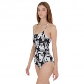 бански,костюм,дамски,бански,костюми,fundango,lorida,classic,swimsuit,black,pattern,(white)