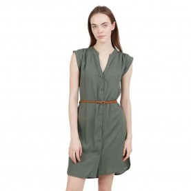 рокля,дамски,поли,и,рокли,fundango,mona,short,sleeve,short,dress,khaki,(green,grey)