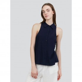 потник,дамски,блузи,дамски,ризи,fundango,myrto,sleeveless,shirt,navy,(black)