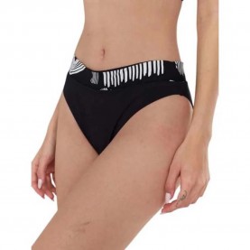 дамски,бански,костюми,fundango,sahara,mid,waist,full,bikini,bottom,black,pattern,(black)