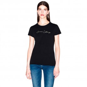 тениска,дамски,тениски,armani,exchange,xw001457,af10356,t,shirt,black,gold,(black)