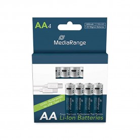 батерии,mediarange,aa,rechargeable,battery,clear,(green,white)