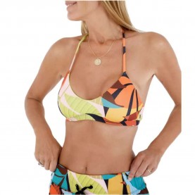 дамски,бански,костюми,hurley,jungle,beach,adjustable,bikini,top,multicolor,(black)