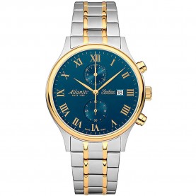 часовник,часовници,atlantic,64457.43.58g,watch,golden,(blue)