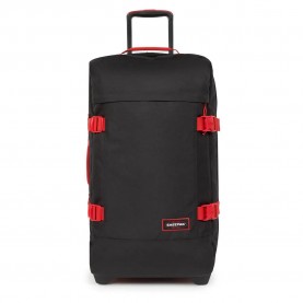 куфари,eastpak,tranverz,l,121l,trolley,bag,black,(kontrastscarlet)