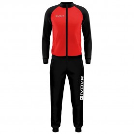 анцуг,мъжки,анцузи,givova,cuba,tracksuit,red,black