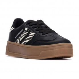 маратонки,дамски,маратонки,xti,144585,trainers,zebra,(black)